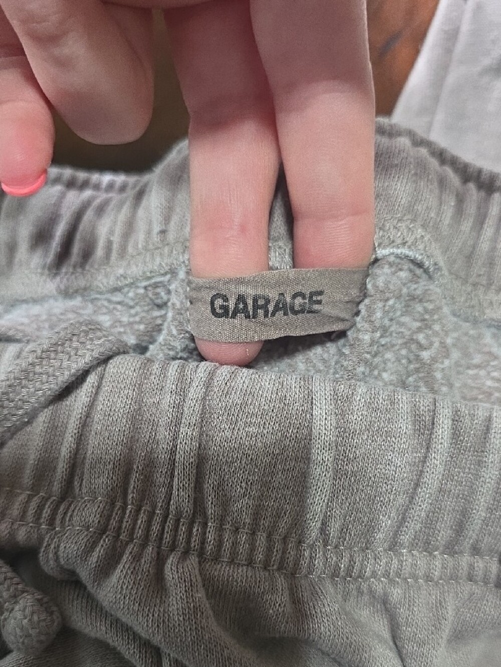 Garage Light Gray Sweatpants with Drawstring - Picture 2 of 7